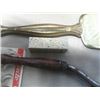Image 2 : Vintage Handheld Mirror Brush, Curling Iron and