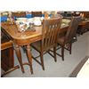 Image 1 : Antique Table with 4 Chairs