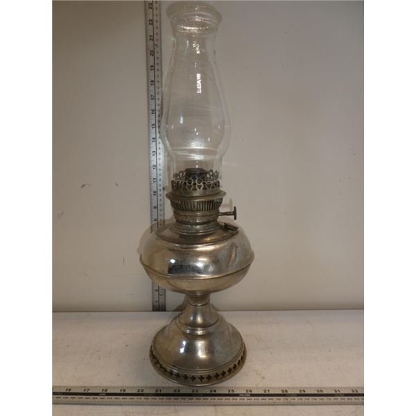 Stainless Steel Oil Lamp Base with Chimney