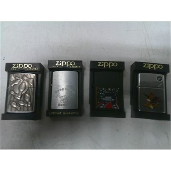 4-Zippo Lighters