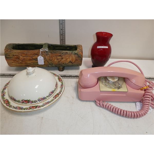 Antique "Weller" Woodcroft Oakleaf Planter,