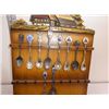 Image 1 : Wood crate w/ collection of spoons