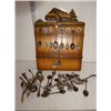 Image 5 : Wood crate w/ collection of spoons