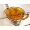 Image 2 : Vintage  Irisdescent Amber Carnival Glass Jug