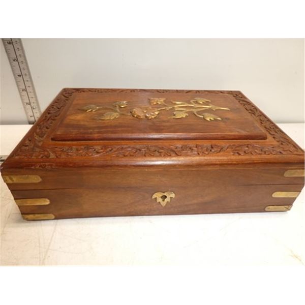 Wooden Ornate Jewelry Box