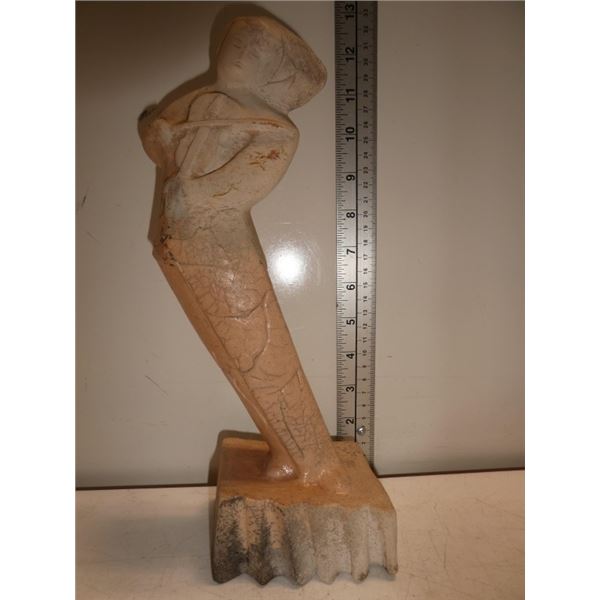 Signed Jacintho Musician  Stone Statue