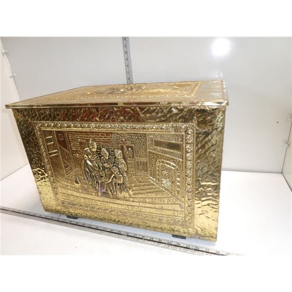 Brass Firewood Box
