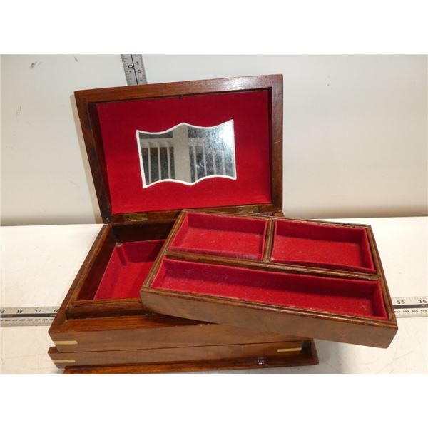 Vintage Wooden Jewelry Box