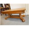 Image 3 : Vintage Solid Oak Coffee Table with Drawer