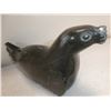 Image 2 : Signed Soapstone Sealion Carving