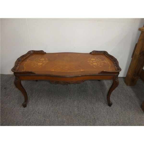Antique Ornate Wooden Coffee Table