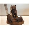 Image 2 : Bear and Cups Wooden Statue