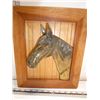 Image 3 : Vintage Hunting Scene Tray, Framed Brass Horse