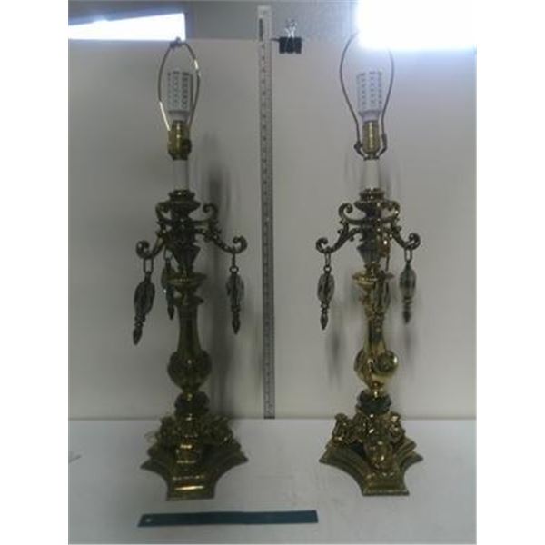 Set of 2 Ornate Table Lamps