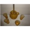 Image 2 : Amber glass pitcher and cup set