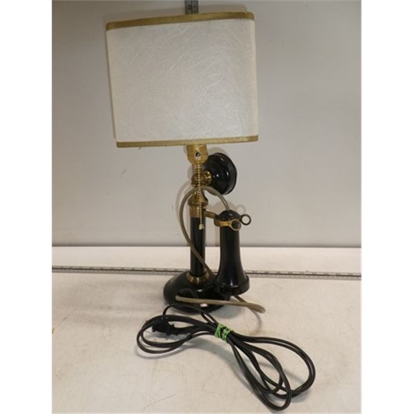 Vintage Candle Stick Phone with Lamp