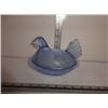 Image 1 : Blue Glass Hens and Nest Dish