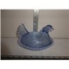 Image 3 : Blue Glass Hens and Nest Dish