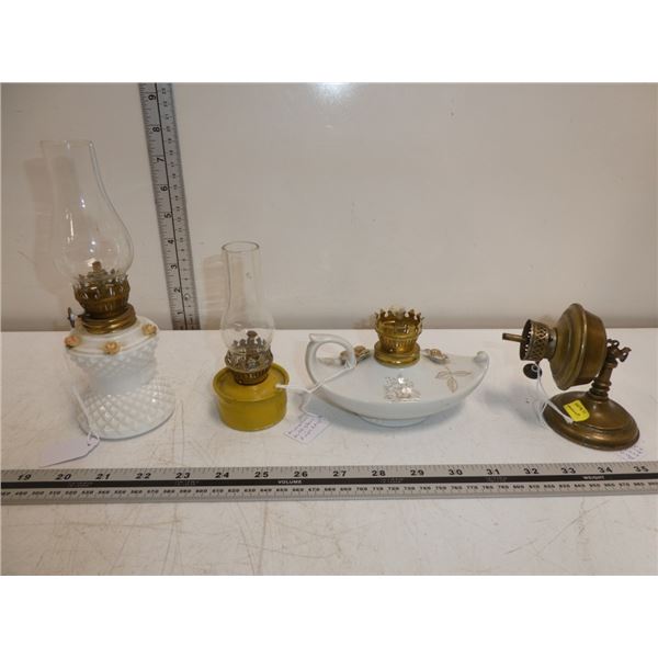 Misc. Miniature  Oil Lamps