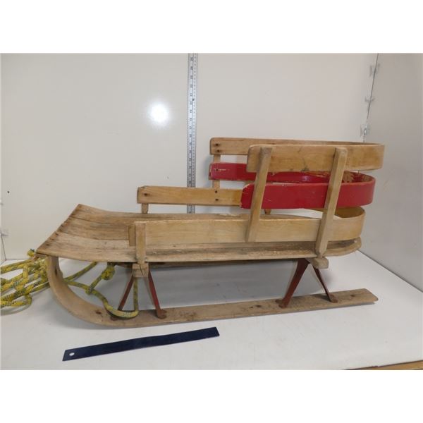 Vintage Children's Wooden Sleigh