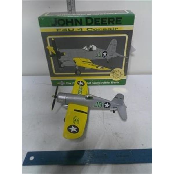 John Deere F4U-4 Corsair Die Cast Metal Plane Modl