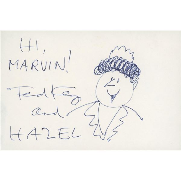 Hazel comic original hand drawn signed sketch. GFA Authenticated