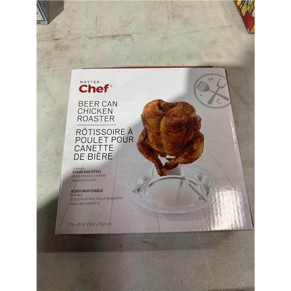Master chef beer can chicken roaster