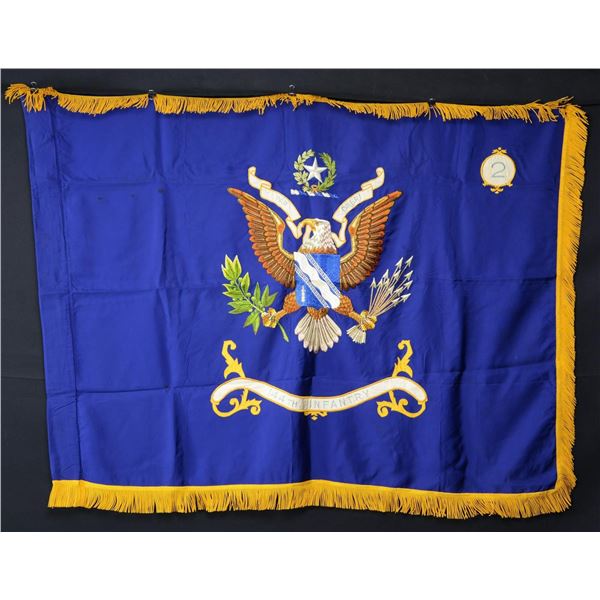 144TH US INFANTRY FLAG, 2ND BATALLION, VIETNAM ERA