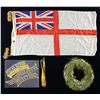 Image 3 : GROUP OF BRITISH MILITARY FLAGS AND RELATED.