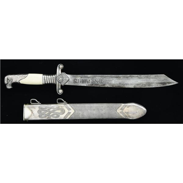 WWII GERMAN RAD LEADER'S DAGGER/HEWER BY EICKHORN.