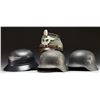 Image 2 : 4 WWII GERMAN HELMETS.