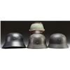 Image 3 : 4 WWII GERMAN HELMETS.