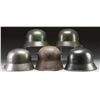 Image 3 : 5 GERMAN HELMETS.