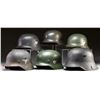 Image 2 : 6 WWII GERMAN HELMETS.