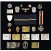 Image 2 : LARGE LOT OF WWII GERMAN BELT BUCKLES, TINNIES,