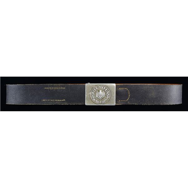 WWII GERMAN ARMY ENLISTED MAN'S BELT & BUCKLE.