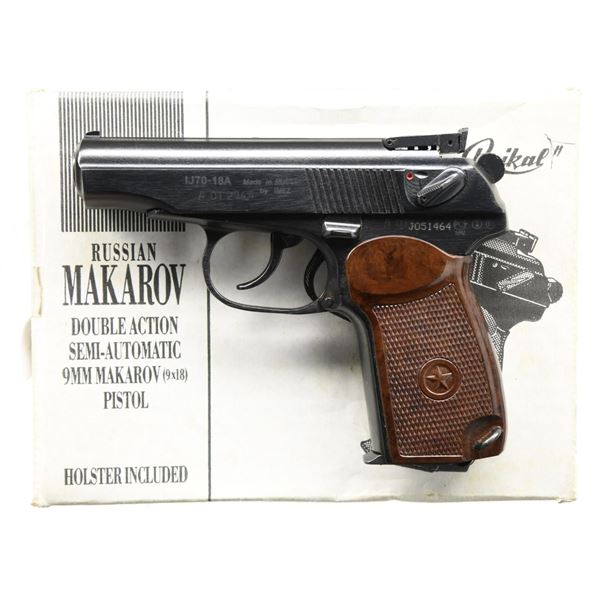 BAIKAL IJ70 MAKAROV SEMI AUTO PISTOL.