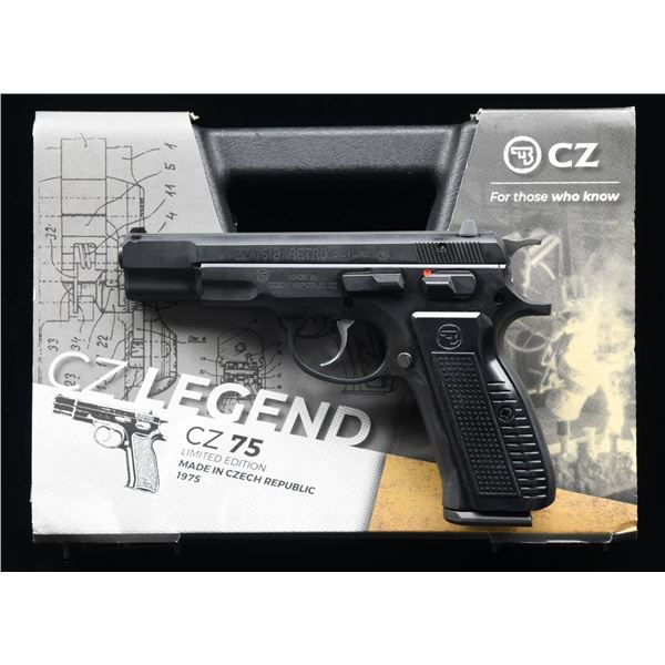 CZ 75B RETRO SEMI AUTO PISTOL.