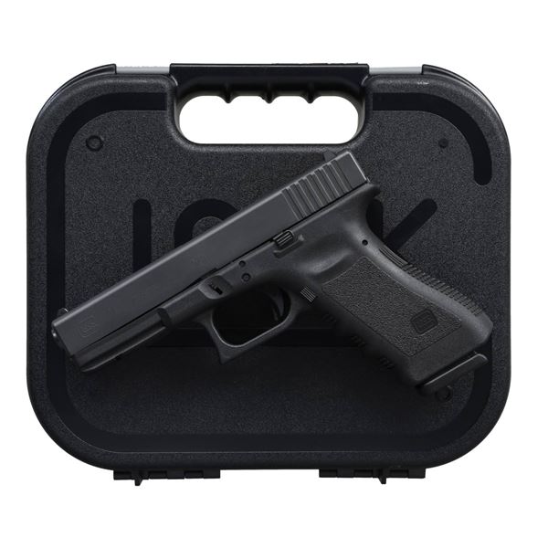 GLOCK 17 SEMI AUTO PISTOL.