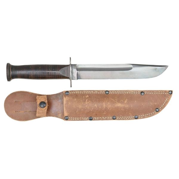 HIGH CONDITION US WWII WESTERN 8"FIGHTING KNIFE