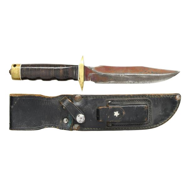 #1789 UNSIGNED FIGHTING KNIFE.