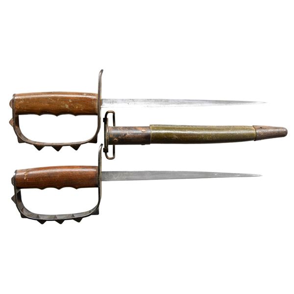 2 WWI US TRENCH KNIVES BY LANDERS, FRARY, & CLARK.