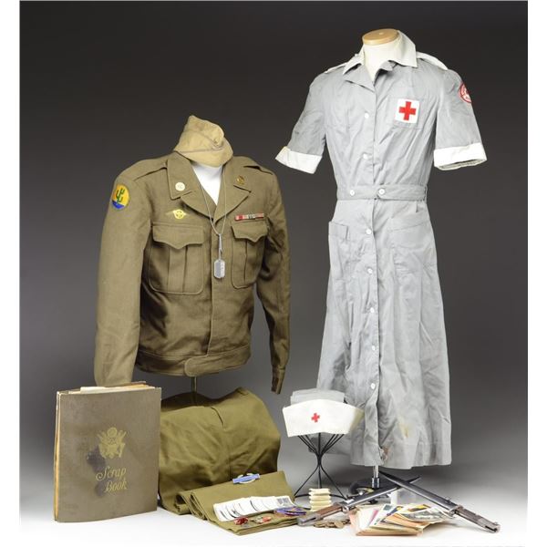 WWII 45th/103rd UNIFORM & EPHEMERA GROUP.