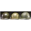 Image 2 : LOT OF 3 US WW2 M1 HELMETS.