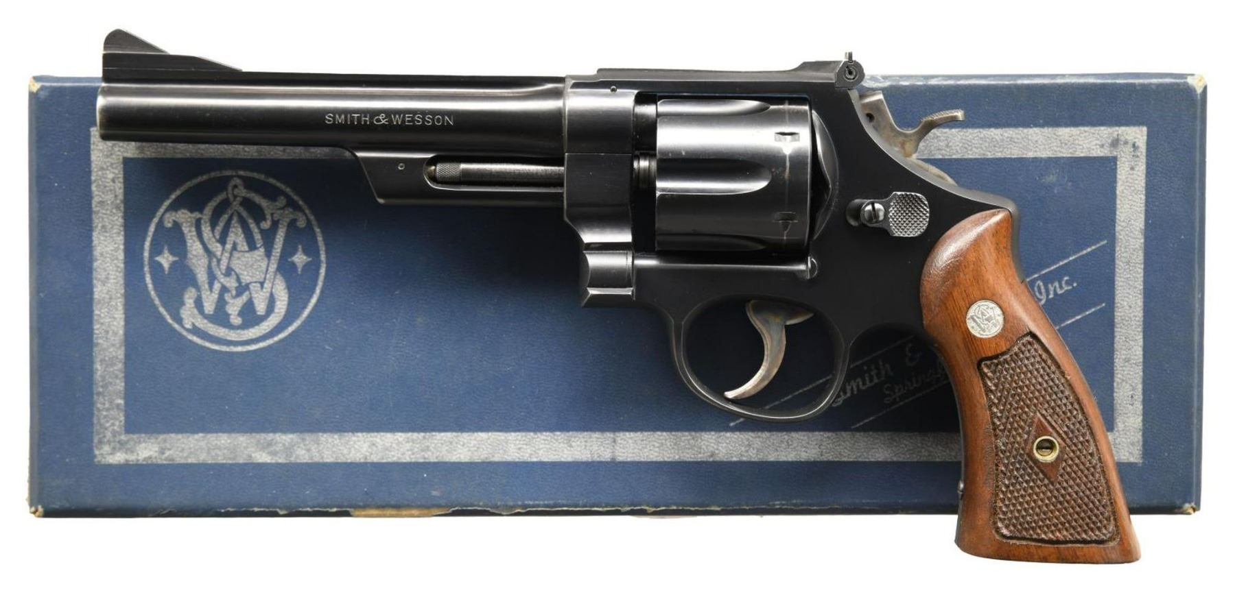 S&W MODEL 28 HIGHWAY PATROLMAN REVOLVER WITH BOX. - Poulin Auctions