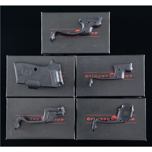 5 CRIMSON TRACE LASER PISTOL SIGHTS.