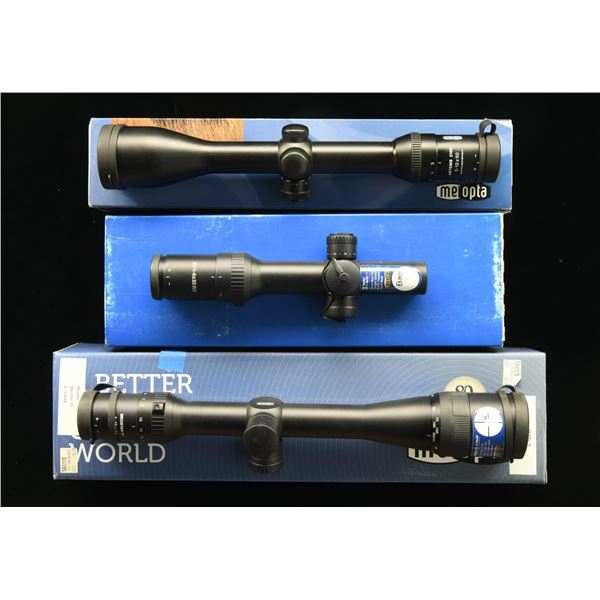 3 MEOPTA RIFLE SCOPES.