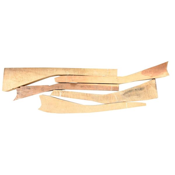 LOT OF 5 RIFLE STOCK WOOD BLANKS.