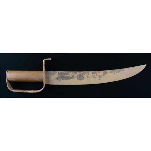 CONFEDERATE STYLE D-GUARD BOWIE KNIFE.