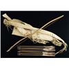 Image 1 : AMERICAN INDIAN BOW, ARROWS, QUIVER / BOW POUCH.
